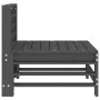 Mittleres Gartensofa aus massivem grauem Kiefernholz. von , Modulare Sofas für den Außenbereich - Ref: Foro24-825613, Preis: ...