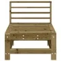 Sofás centrales de jardín 2 uds madera de pino impregnada by , Modular outdoor sofas - Ref: Foro24-825645, Price: 101,53 €, D...