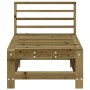Zwei mittlere Gartensofas aus imprägniertem Kiefernholz von , Modulare Sofas für den Außenbereich - Ref: Foro24-825645, Preis...