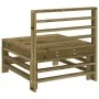 Sofás centrales de jardín 2 uds madera de pino impregnada by , Modular outdoor sofas - Ref: Foro24-825645, Price: 101,53 €, D...