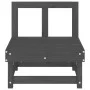Mittleres Gartensofa aus massivem grauem Kiefernholz. von , Modulare Sofas für den Außenbereich - Ref: Foro24-825375, Preis: ...