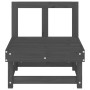 Sofá central de jardín madera maciza de pino gris by , Modular outdoor sofas - Ref: Foro24-825375, Price: 69,48 €, Discount: %