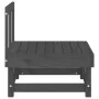 Mittleres Gartensofa aus massivem grauem Kiefernholz. von , Modulare Sofas für den Außenbereich - Ref: Foro24-825375, Preis: ...