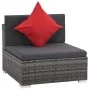 Garden furniture set 8 pieces and gray synthetic rattan cushions by vidaXL, Garden sets - Ref: Foro24-44424, Price: 814,20 €,...