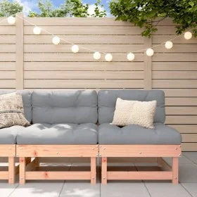 Sofás centrales de jardín 2 uds madera maciza de abeto Douglas by , Modular outdoor sofas - Ref: Foro24-825406, Price: 103,26...