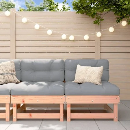 Sofás centrales de jardín 2 uds madera maciza de abeto Douglas by , Modular outdoor sofas - Ref: Foro24-825406, Price: 103,26...