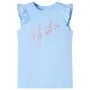 Camiseta infantil de manga volante azul claro 104 by , Kids T-shirts - Ref: Foro24-11325, Price: 8,19 €, Discount: %