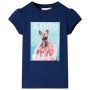 Camiseta infantil azul marino 104 de , Camisetas para niños - Ref: Foro24-11215, Precio: 8,60 €, Descuento: %