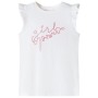 Camiseta infantil de manga volante crudo 92 de , Camisetas para niños - Ref: Foro24-11319, Precio: 8,28 €, Descuento: %