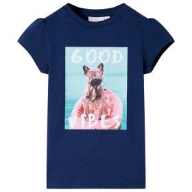 Kinder-T-Shirt in Marineblau, Größe 128. von , Kinder-T-Shirts - Ref: Foro24-11217, Preis: 8,60 €, Rabatt: %