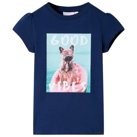 Camiseta infantil azul marino 128 by , Kids T-shirts - Ref: Foro24-11217, Price: 8,52 €, Discount: %