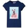 Camiseta infantil azul marino 128 de , Camisetas para niños - Ref: Foro24-11217, Precio: 8,60 €