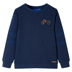 Kinder-Sweatshirt in Marineblau Melange, Größe 116. von , Kinder-T-Shirts - Ref: Foro24-12661, Preis: 10,97 €, Rabatt: %