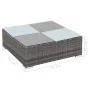 Garden furniture set 8 pieces and gray synthetic rattan cushions by vidaXL, Garden sets - Ref: Foro24-44424, Price: 814,20 €,...