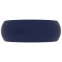 Lavabo de lujo redondo cerámica azul oscuro mate 40x15 cm