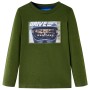 Camiseta infantil de manga larga caqui oscuro 104 by , Kids T-shirts - Ref: Foro24-12635, Price: 8,85 €, Discount: %