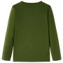 Dunkelkhaki Langarm-Kinder-T-Shirt, Größe 104. von , Kinder-T-Shirts - Ref: Foro24-12635, Preis: 8,75 €, Rabatt: %