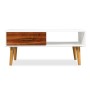 Mesa de centro de madera de acacia maciza 90x50x40 cm de vidaXL, Mesas de centro - Ref: Foro24-245736, Precio: 101,93 €