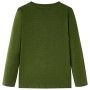 Dunkelkhaki Langarm-Kinder-T-Shirt 128 von , Kinder-T-Shirts - Ref: Foro24-12637, Preis: 8,85 €, Rabatt: %