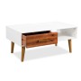 Mesa de centro de madera de acacia maciza 90x50x40 cm de vidaXL, Mesas de centro - Ref: Foro24-245736, Precio: 101,93 €