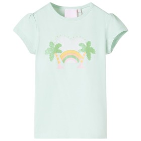 Kinder-T-Shirt in hellmintgrün, Größe 128. von , Kinder-T-Shirts - Ref: Foro24-10427, Preis: 8,13 €, Rabatt: %