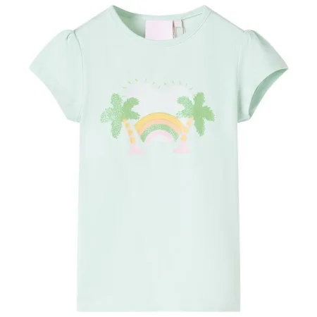 Camiseta infantil verde menta claro 128 by , Kids T-shirts - Ref: Foro24-10427, Price: 8,06 €, Discount: %