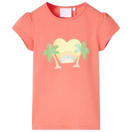 Kinder-T-Shirt in Korallenfarbe, Größe 140. von , Kinder-T-Shirts - Ref: Foro24-10433, Preis: 8,06 €, Rabatt: %