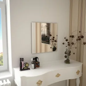 Square glass wall mirror 50x50 cm by vidaXL, Mirrors - Ref: Foro24-245698, Price: 31,41 €, Discount: %