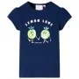 Camiseta infantil azul marino 104 de , Camisetas para niños - Ref: Foro24-10595, Precio: 7,99 €, Descuento: %