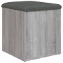 Bank mit Stauraum aus grauem Sonoma-Ingenieurholz 42x42x45 cm. von , Bänke für Hallen und Lager - Ref: Foro24-835038, Preis: ...