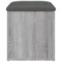 Banco con almacenaje madera ingeniería gris Sonoma 42x42x45 cm de , Bancos para recibidores y almacenamiento - Ref: Foro24-83...