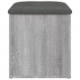 Banco con almacenaje madera ingeniería gris Sonoma 42x42x45 cm by , Benches for halls and storage - Ref: Foro24-835038, Price...