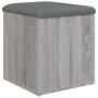 Banco con almacenaje madera ingeniería gris Sonoma 42x42x45 cm de , Bancos para recibidores y almacenamiento - Ref: Foro24-83...