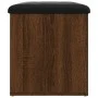 Banco con almacenaje madera ingeniería roble marrón 62x42x45 cm by , Benches for halls and storage - Ref: Foro24-835046, Pric...