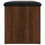 Banco con almacenaje madera ingeniería roble marrón 62x42x45 cm by , Benches for halls and storage - Ref: Foro24-835046, Pric...