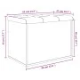 Banco con almacenaje madera ingeniería roble marrón 62x42x45 cm by , Benches for halls and storage - Ref: Foro24-835046, Pric...