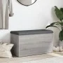 Bank mit Stauraum aus grauem Sonoma-Ingenieurholz 82x42x45 cm. von , Bänke für Hallen und Lager - Ref: Foro24-835052, Preis: ...