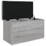 Bank mit Stauraum aus grauem Sonoma-Ingenieurholz 82x42x45 cm. von , Bänke für Hallen und Lager - Ref: Foro24-835052, Preis: ...