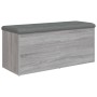 Bank mit Stauraum aus grauem Sonoma-Ingenieurholz 102x42x45 cm. von , Bänke für Hallen und Lager - Ref: Foro24-835059, Preis:...