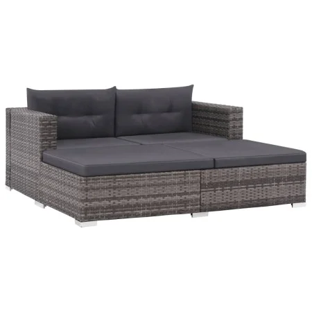 3-piece garden furniture set and gray synthetic rattan cushions by vidaXL, Garden sets - Ref: Foro24-44427, Price: 351,81 €, ...