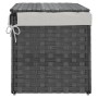 Cesto de ropa sucia con tapa ratán sintético gris 55,5x35x34 cm by , Laundry baskets - Ref: Foro24-372051, Price: 46,60 €, Di...
