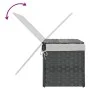 Wäschekorb mit grauem Deckel aus synthetischem Rattan 55,5x35x34 cm. von , Wäschekörbe - Ref: Foro24-372051, Preis: 45,86 €, ...