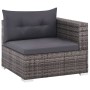 3-teiliges Gartenmöbel-Set und graue synthetische Rattankissen von vidaXL, Gartensets - Ref: Foro24-44427, Preis: 356,38 €, R...