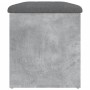 Banco con almacenaje madera ingeniería gris hormigón 82x42x45cm by , Benches for halls and storage - Ref: Foro24-835050, Pric...