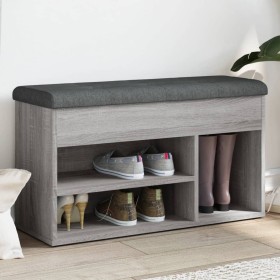 Bank Schuhmacher aus grauem Sonoma-Ingenieurholz 82x32x45,5 cm. von , Bänke für Hallen und Lager - Ref: Foro24-835031, Preis:...