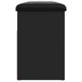 Schwarze Schuhbank aus Ingenieurholz 82x32x45,5 cm von , Bänke für Hallen und Lager - Ref: Foro24-835027, Preis: 79,64 €, Rab...