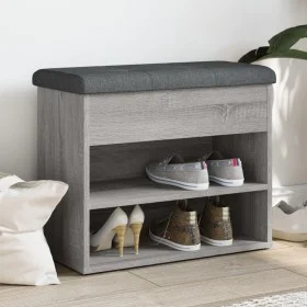 Bank Schuhmacher aus grauem Sonoma-Ingenieurholz 62x32x50 cm von , Bänke für Hallen und Lager - Ref: Foro24-835101, Preis: 58...