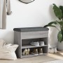 Bank Schuhmacher aus grauem Sonoma-Ingenieurholz 62x32x50 cm von , Bänke für Hallen und Lager - Ref: Foro24-835101, Preis: 59...