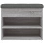 Bank Schuhmacher aus grauem Sonoma-Ingenieurholz 62x32x50 cm von , Bänke für Hallen und Lager - Ref: Foro24-835101, Preis: 59...
