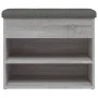 Bank Schuhmacher aus grauem Sonoma-Ingenieurholz 62x32x50 cm von , Bänke für Hallen und Lager - Ref: Foro24-835101, Preis: 58...
